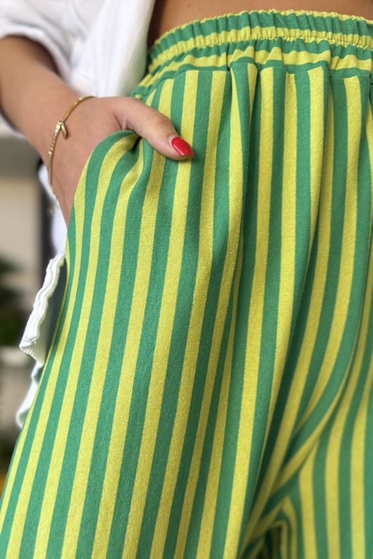 Sunday Morning Demi Bloom Pant Lime / Emerald